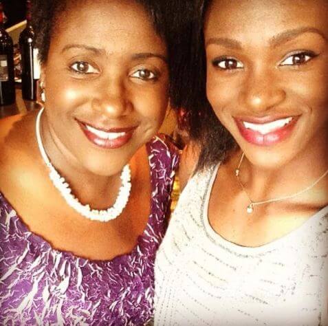 Julie Asher-Smith with her daughter Dina Asher-Smith.